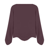 BLUSA ONDULANTE BURGUNDY