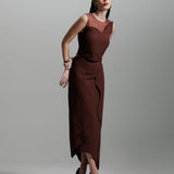 BLUSA CURVAS BURGUNDY