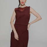BLUSA CURVAS BURGUNDY