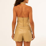 SHORTS JASPE AREIA