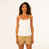 BLUSA DE ALÇAS CRISTAL OFF-WHITE