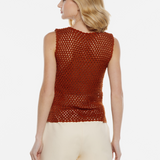 BLUSA REGATA DE CROCHET PÉTALAS