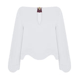 BLUSA ONDULANTE OFF-WHITE