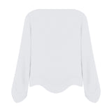 BLUSA ONDULANTE OFF-WHITE