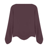 BLUSA ONDULANTE BURGUNDY