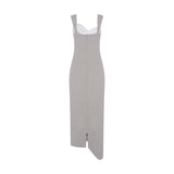 VESTIDO ONDULANTE GELO