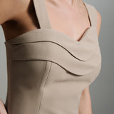 VESTIDO ONDULANTE GELO