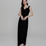 VESTIDO ONDULANTE PRETO