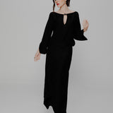 BLUSA ONDULANTE PRETA