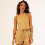 SHORTS JASPE AREIA