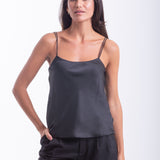 BLUSA DE ALÇAS CRISTAL PRETO