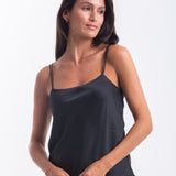 BLUSA DE ALÇAS CRISTAL PRETO