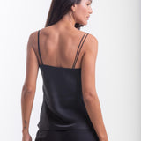 BLUSA DE ALÇAS CRISTAL PRETO